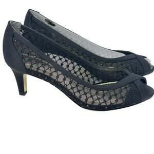 Adrianna Papell Zandra Beaded Lace Woman’s 7.5M Evening heels